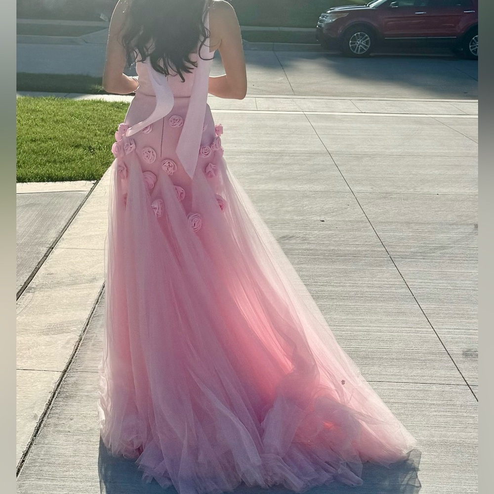 Custom floral gown